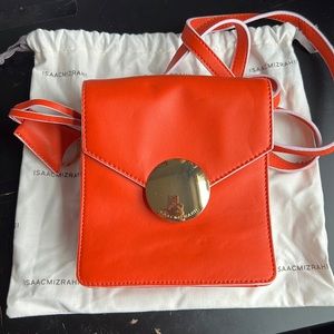 Isaac Mizrahi! Poppy Leather Mini Crossbody